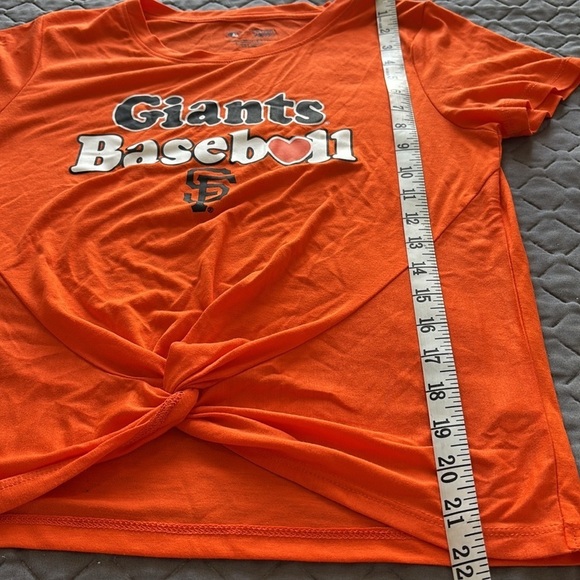 Woman Giants SF Baseball Theme Shirt size S Orange color - Picture 7 of 7